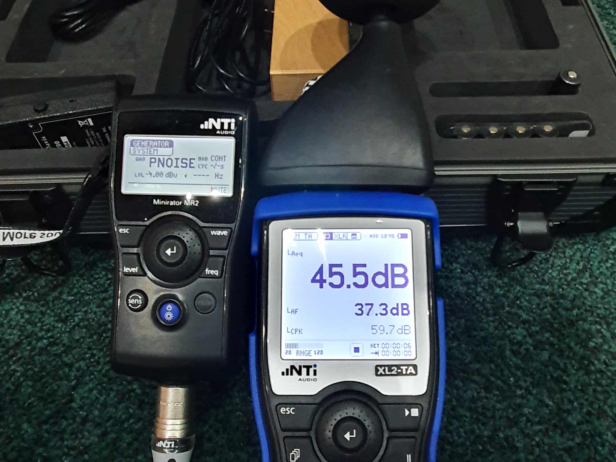GC Reports sound insulation testing decibel meter