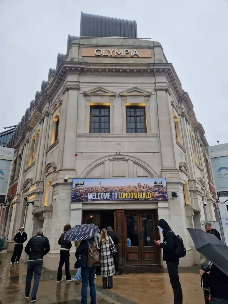 GC Reports visiting the London Build Expo at Olympia London to stay updated on the latest industry developments