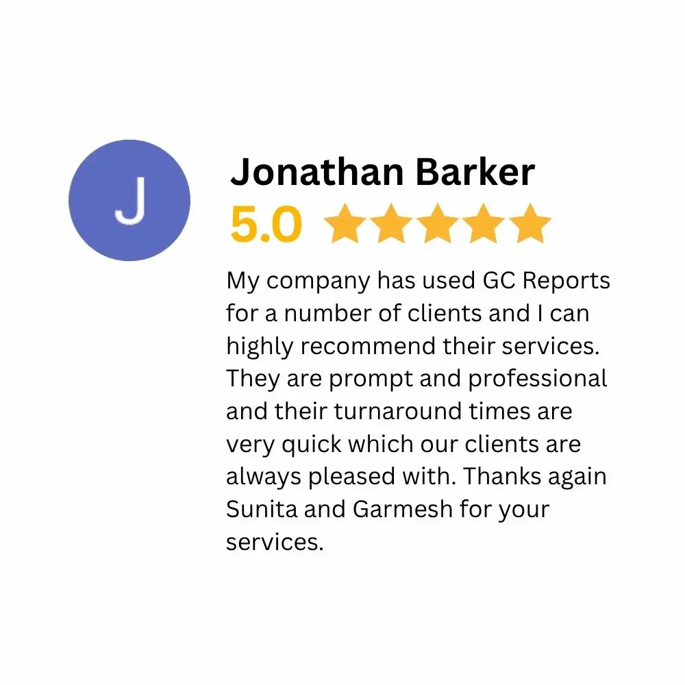 jonathan barker five star service review gc reports