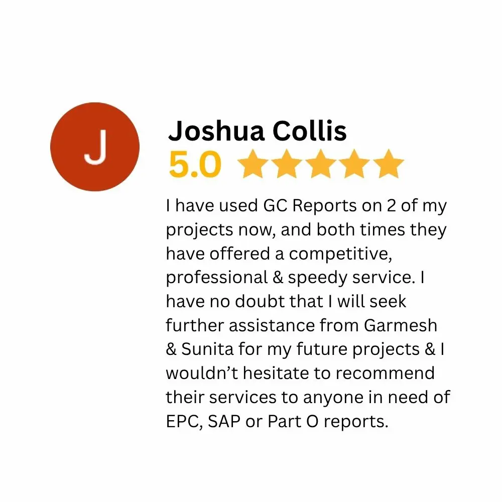 joshua collis five star sap calculation review gc reports