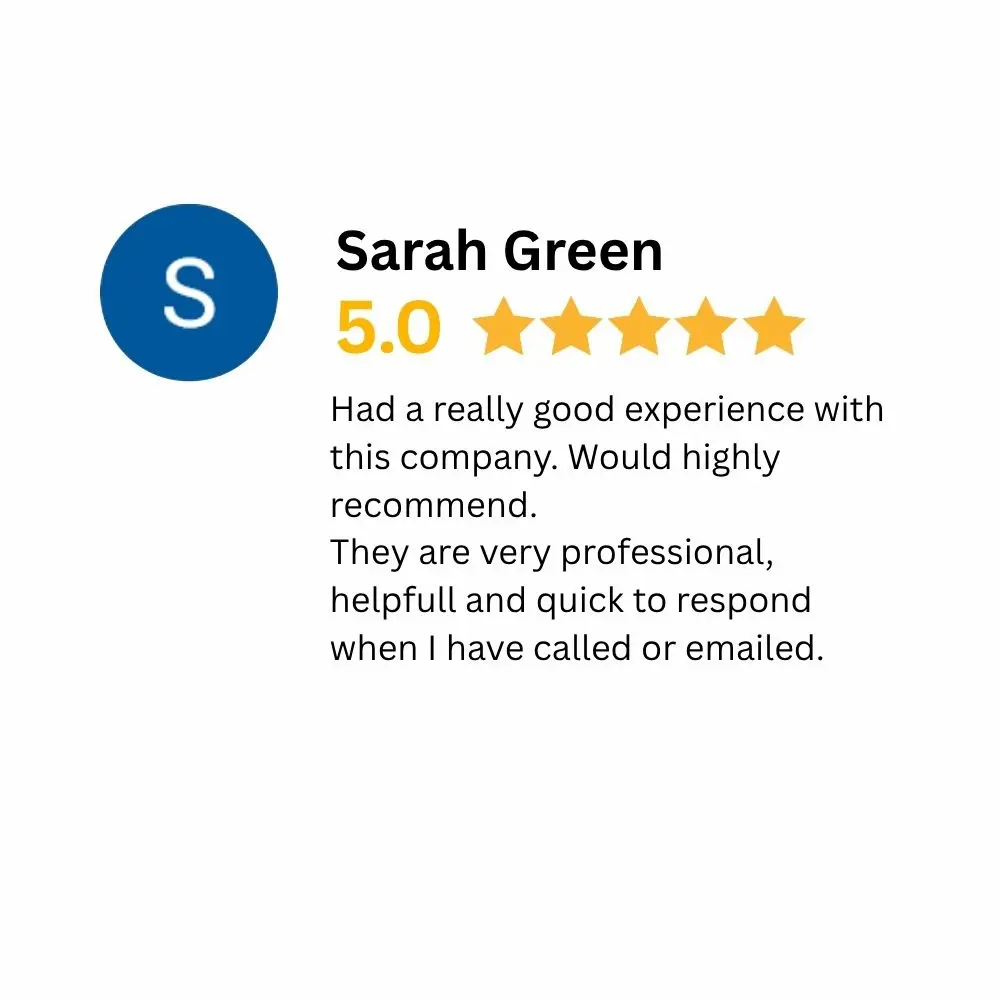 sarah green five star service review gc reports